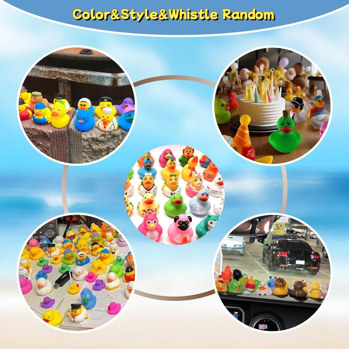 30-Pack Custom Rubber Ducks