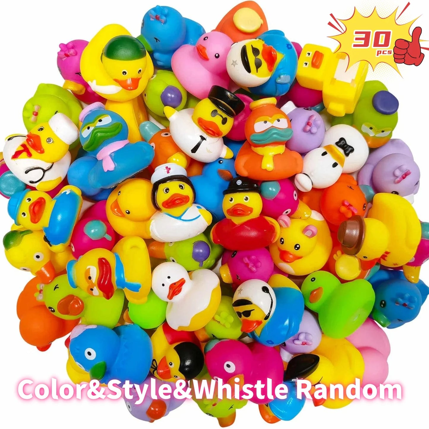 30-Pack Custom Rubber Ducks